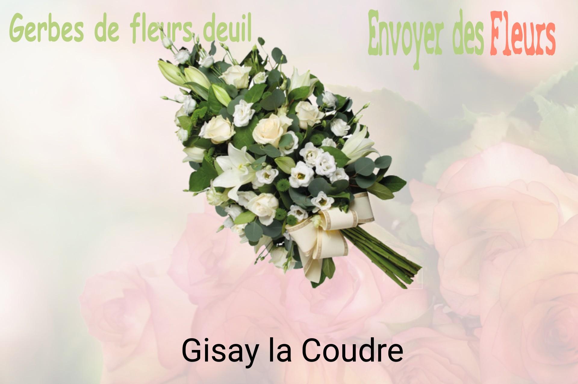 Gerbe de fleurs de deuil livrée à Gisay-la-Coudre